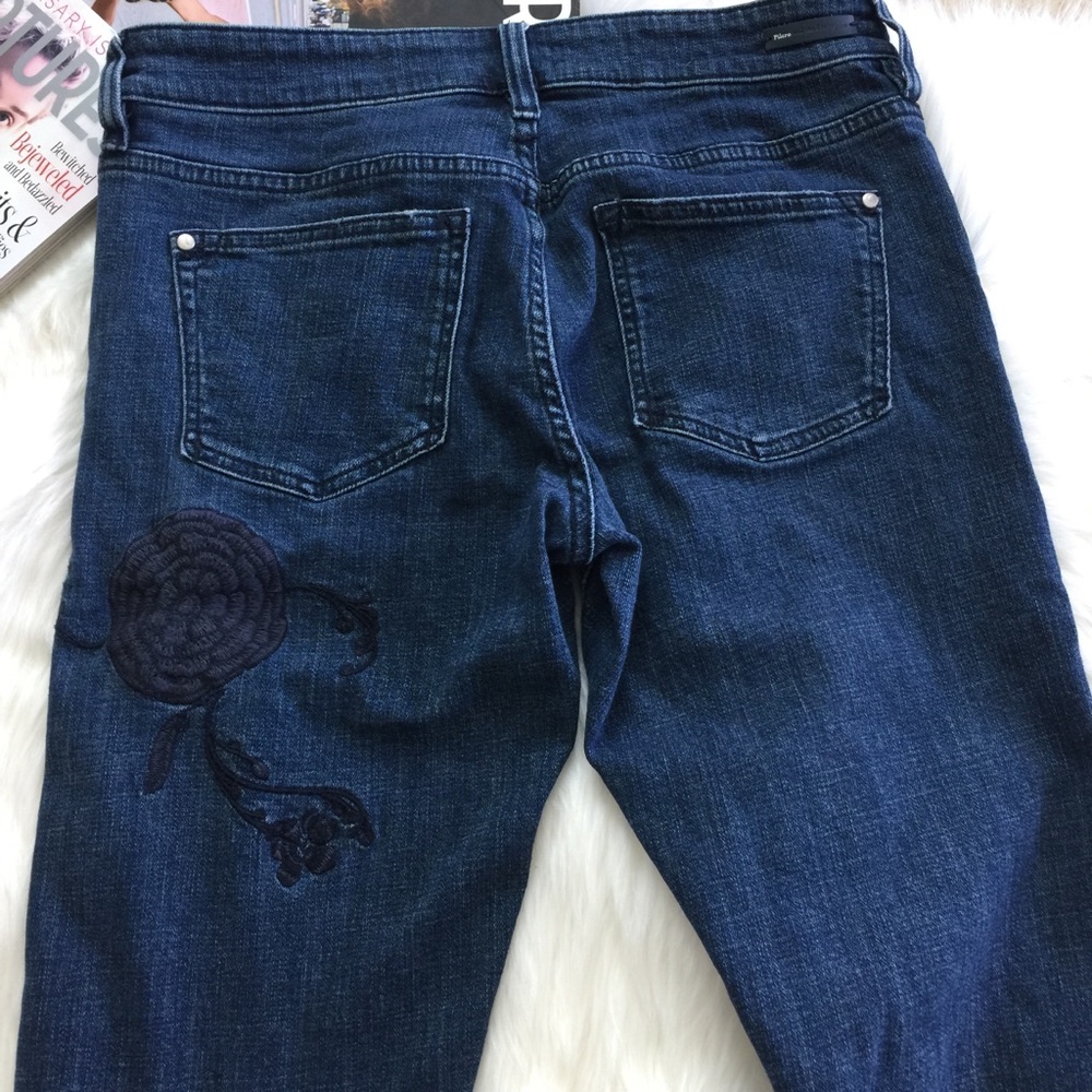 Pilcro and Letterpress Flower Embroidered Jeans - Picture 6 of 8